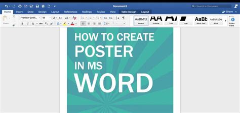 How to Print a Poster in Word: A Detailed Guide with Insights