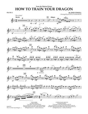 how to train your dragon flute sheet music: exploring the harmonies and melodies of dragons