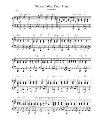 When I Was Your Man Piano Sheet Music PDF: Unveiling the Secrets Behind the Artistry